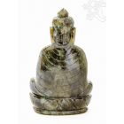 Buddha labradorit kristály szobor - 13-15 cm