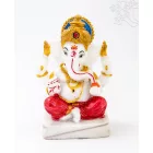 Ganesha színes rezin szobor - 16 cm