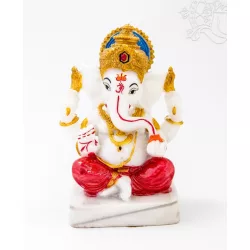 Ganesha színes rezin szobor - 16 cm