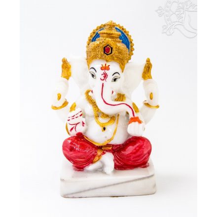 Ganesha színes rezin szobor - 16 cm