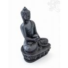 Amitabha Buddha fekete rezin szobor - 13,5 cm