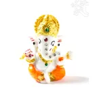 Ganesha színes rezin szobor, köves - 6 cm