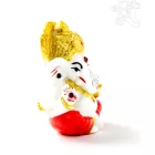 Ganesha színes rezin szobor, köves - 6 cm