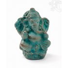 Ganesha láva kő szobor - 12 cm