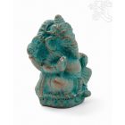 Ganesha láva kő szobor - 12 cm