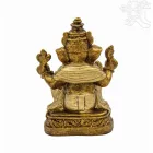 Ganesha színes rezin szobor - 17 cm
