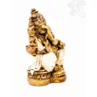 Ganesha színes rezin szobor - 17 cm