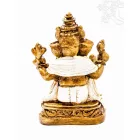 Ganesha színes rezin szobor - 17 cm