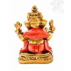 Ganesha színes rezin szobor - 17 cm