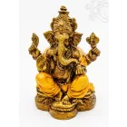 Ganesha színes rezin szobor - 17 cm