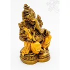 Ganesha színes rezin szobor - 17 cm