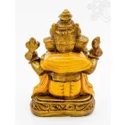 Ganesha színes rezin szobor - 17 cm