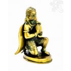 Garuda réz szobor, arany és sötétzöld - 15 cm