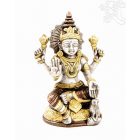 Laxmi (Lakshmi) réz szobor, arany-ezüst-bronz - 17 cm
