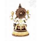 Laxmi (Lakshmi) réz szobor, arany-ezüst-bronz - 17 cm