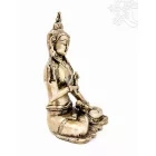 Vajrasattva réz szobor, matt sárga - 17 cm
