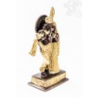 Radha Krishna réz szobor, arany-bronz- 22 cm