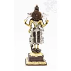Vishnu réz szobor, arany-ezüst-bronz - 22 cm