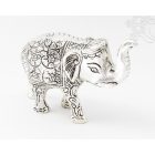 Elefánt aluminium szobor - 8 cm