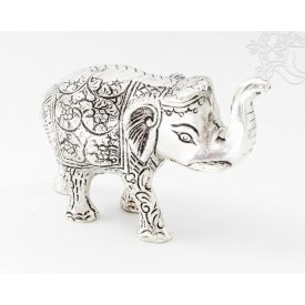 Elefánt aluminium szobor - 8 cm