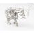 Elefánt aluminium szobor - 8 cm