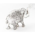 Elefánt aluminium szobor - 11 cm