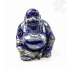 Nevető Buddha lápisz kristály szobor - 9,5 cm