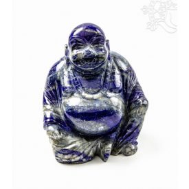 Nevető Buddha lápisz kristály szobor - 9,5 cm