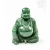 Nevető Buddha zöld jáde kristály szobor - 11 cm