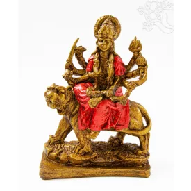Durga istennő rezin szobor - 23 cm