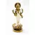 Álló Lakshmi (Laxmi), szines rezin szobor - 19 cm