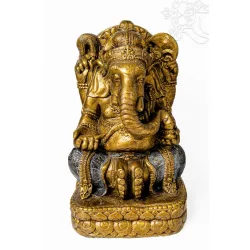 Ganesha színes rezin szobor - 40 cm