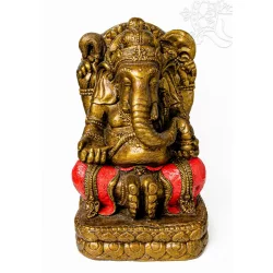 Ganesha színes rezin szobor - 40 cm