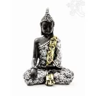Shakyamuni Buddha színes rezin szobor - 15 cm