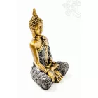 Shakyamuni Buddha színes rezin szobor - 15 cm