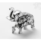 Elefánt aluminium szobor - 6 cm