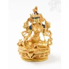 Zöld Tara aranyozott szobor - 9 cm