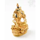 Zöld Tara aranyozott szobor - 9 cm