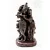 Radha Krishna, vörös színű, rezin szobor - 19 cm