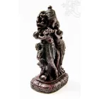 Radha Krishna, vörös színű, rezin szobor - 19 cm