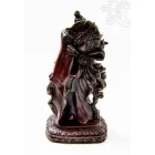 Radha Krishna, vörös színű, rezin szobor - 19 cm