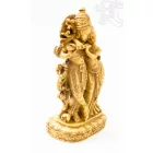Radha Krishna, csont színű, rezin szobor - 19 cm