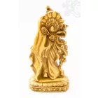 Radha Krishna, csont színű, rezin szobor - 19 cm