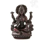 Lakshmi (Laxmi), vörös színű rezin szobor - 13 cm