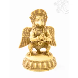 Garuda csont színű, rezin szobor - 11,5 cm