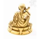 Milarepa csont színű, rezin szobor - 10,5 cm