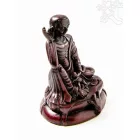 Milarepa vörös színű, rezin szobor - 10,5 cm