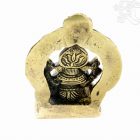 Ganesha trónon réz szobor - 8 cm