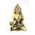 Gyógyító Buddha réz szobor, alj nélkül - antik - 8 cm