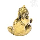 Gyógyító Buddha réz szobor, alj nélkül - antik - 8 cm